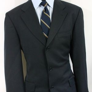 42L Hugo Boss 100s Blue Dual Vent Sport Coat